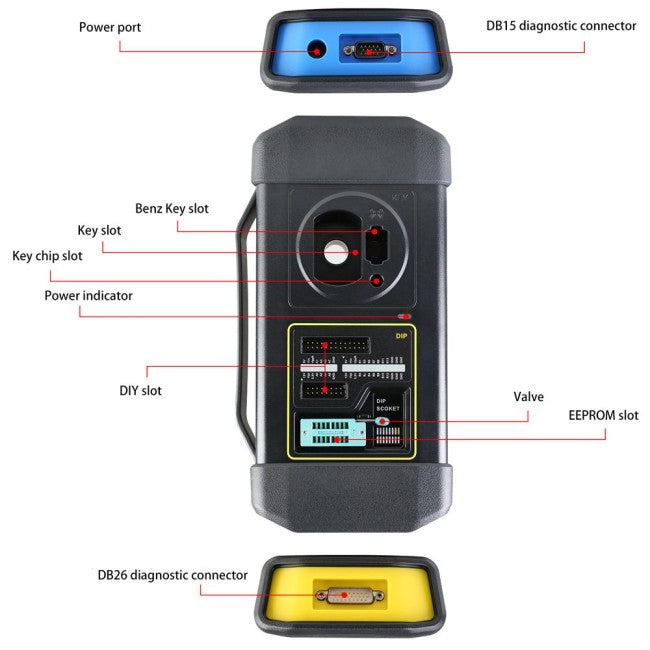Launch X431 GIII X-PROG 3 Immobilizer & Key Programmer Work with X431 V/X431 V+/Pros/PRO3S+/Pro5/PAD VII