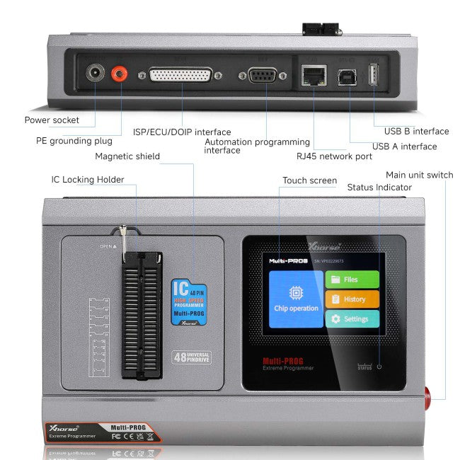 Xhorse Multi-Prog ECU Programmer Multi prog Global Version Support ECU TCU Models Free MQB48 Authorization