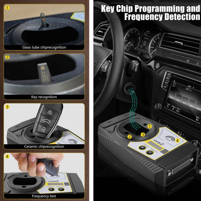 VVDI2 Key Programmer Full with VW/Audi/BMW/Porsche/PSA/BMW FEM/ID48 96bit/ID48 OBDII/MQB/Toyota H All Authorization