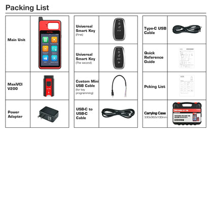 Autel MaxiIM KM100X Universal Key Generator Kit丨Key Fob Programmer for Transponder & Key Creation and IMMO Learning丨2 Free IKeys
