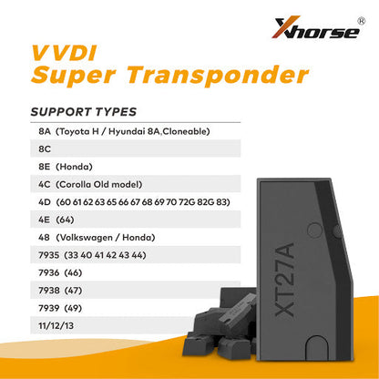 Xhorse XT27 VVDI Super Chips Transponder (200PCS)
