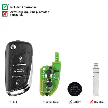 Xhorse XEDS01EN Super Remote Key DS 3 Buttons Built-in [5PCS]