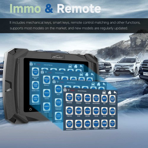 Lonsdor K518 PRO Full Version All In One Key Programmer with 2pcs LT20, Toyota FP30 Cable, Nissan 40 BCM Cable JCD JLR and ADP Adapter