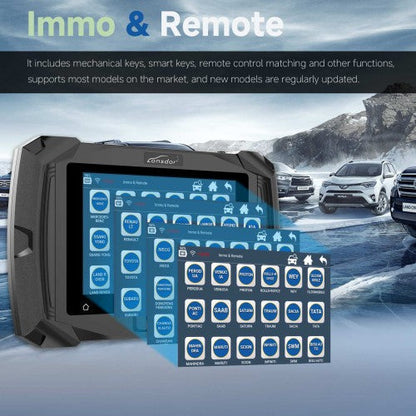 Lonsdor K518 PRO Full Version All In One Key Programmer with 2pcs LT20, Toyota FP30 Cable, Nissan 40 BCM Cable JCD JLR and ADP Adapter