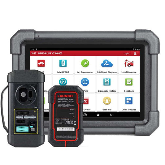 Launch X431 IMMO PLUS Key Programmer with X-PROG3 and X431 Key Programmer, 10pcs Super Chips
