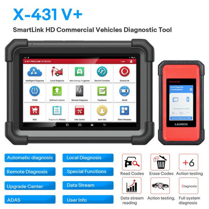 Launch X431 V+ SmartLink HD Heavy Duty Truck Diagnostic Tool